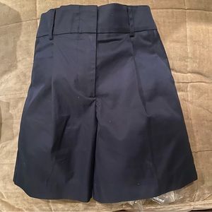 High waisted pleated shorts Navy blue size 34